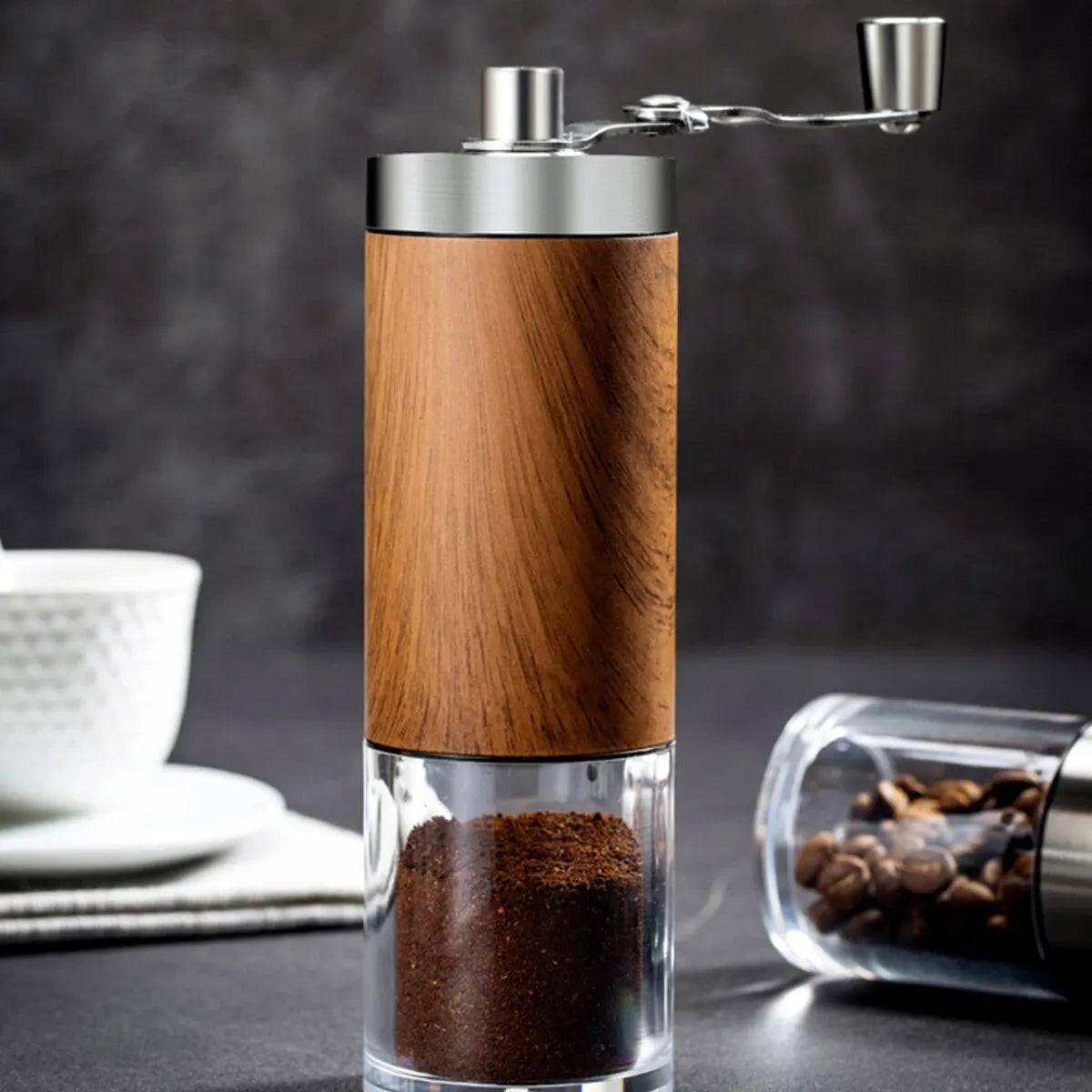 Descubra a Elegância e Praticidade do Moedor de Café e Pimenta em Inox e Madeira da Kitchen&amp;Co