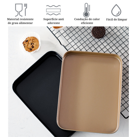 Assadeira retangular antiaderente - Kitchen & Co