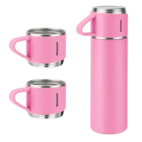 Garrafa Térmica, Garrafa Inox, Térmica 500ml, Garrafa com Xícara, Vacuum Flask, Café, Chá, Bebida Quente, Bebida Fria, Cozinha, Presente