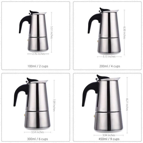 Cafeteira Italiana Moka Espresso Inox