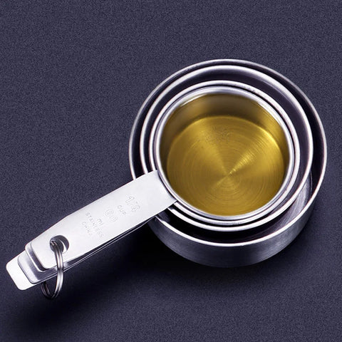 Conjunto colheres medidores copos medidores inox - Kitchen & co