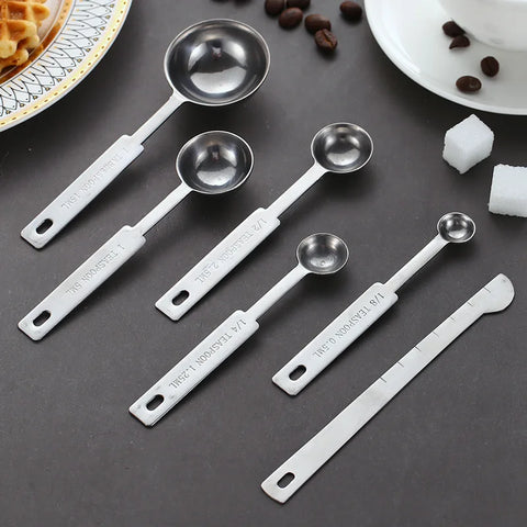 Conjunto colheres medidores copos medidores inox - Kitchen & co