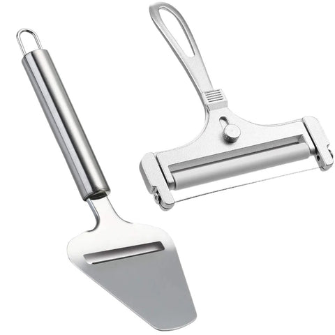 Kit Fatiador de Queijo Ajustável em Inox com Espátula