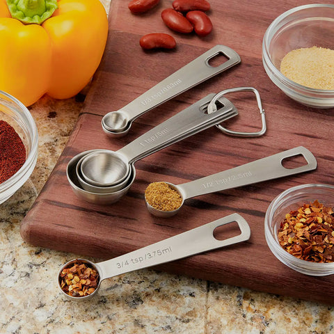Conjunto de Colher Medidora Inox - Kitchen & Co