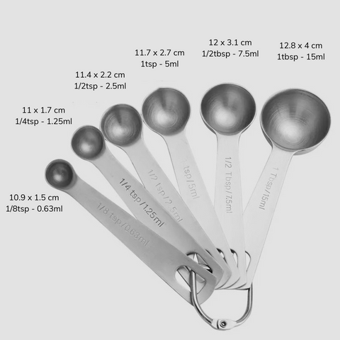 Conjunto de Colher Medidora Inox - Kitchen & Co