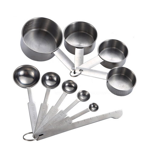 Conjunto colheres medidores copos medidores inox - Kitchen & co