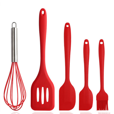 Utensilíos de Silicone vermelho - Kitchen & Co