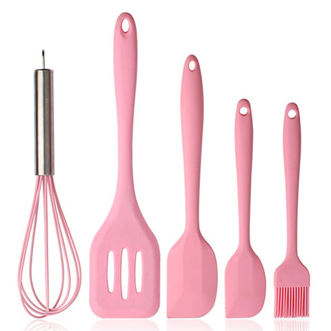 Utensilíos de Silicone rosa - Kitchen & Co