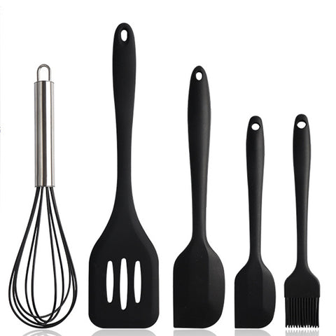Utensilíos de Silicone preto - Kitchen & Co